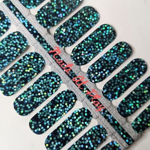 5 for $15 Nail Wraps- Teal Confetti